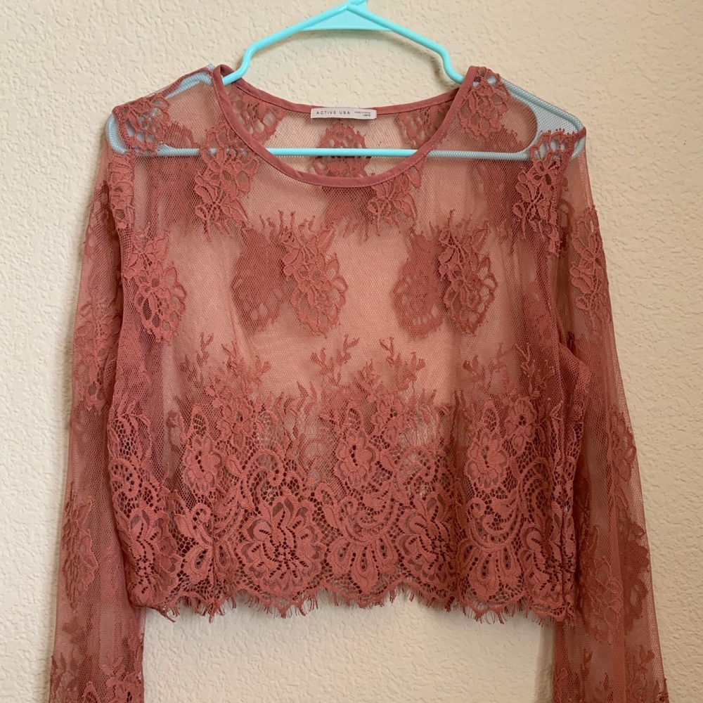 Blush Floral Mesh ✨ Size L